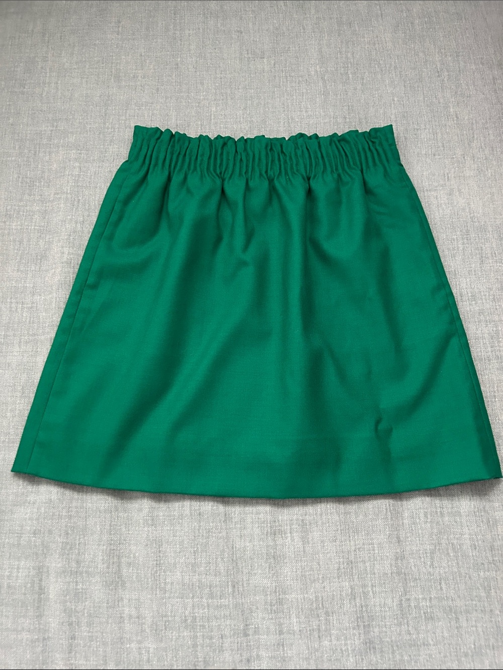 J. Crew Emerald Green Elastic-Waist Mini Skirt